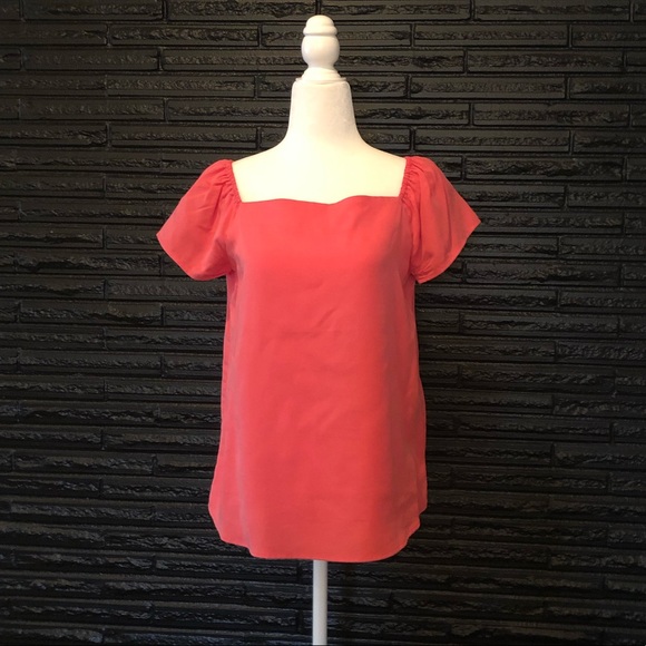 Banana Republic Coral Summer Top Small Petite - Picture 1 of 5